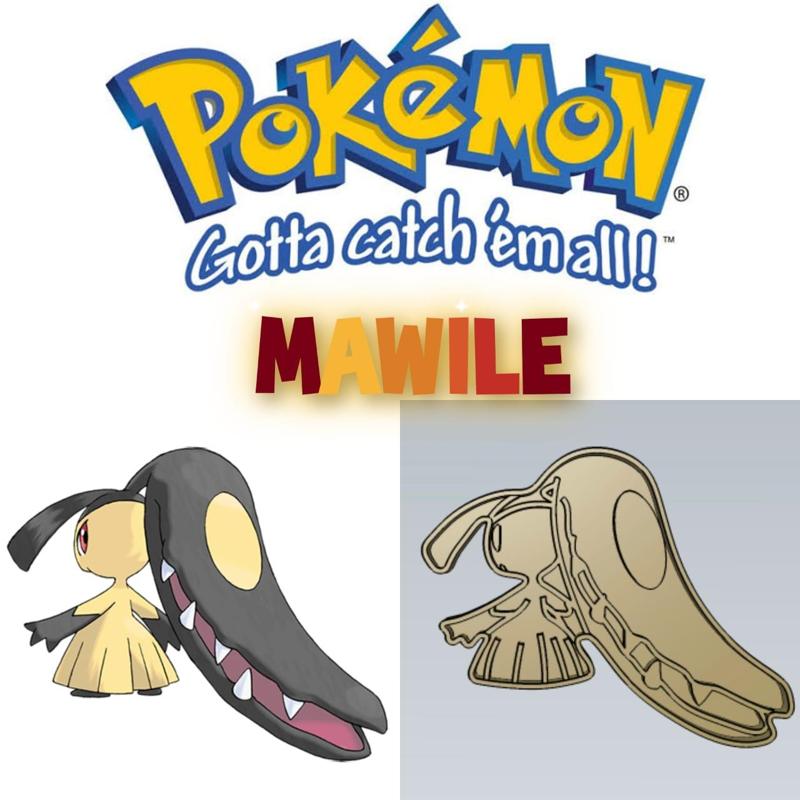 AMAZING POKEMON mawile COOKIE CUTTER STAMP CAKE DECORATING