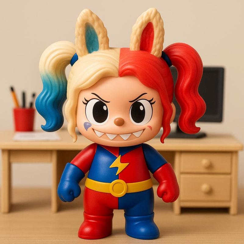 Labubu - Harley Quinn DC Comics statue - 3D print