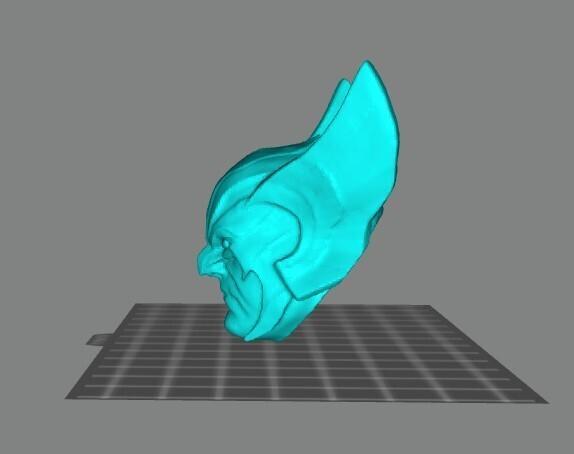 HAWKMAN HEAD WITH HOLE TO FIT NECK JSA JLA DC COMICS CHARACTER