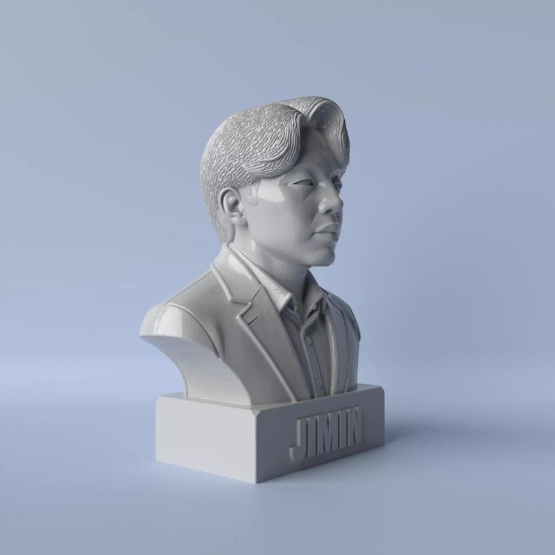 Jimin Tribute Stylized K-Pop Idol Bust