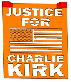 JUSTICE 4 Charlie Kirk Stencil