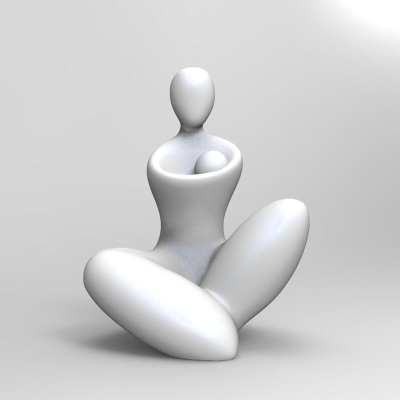 Embrace of Motherhood - 3D Sculpture Design