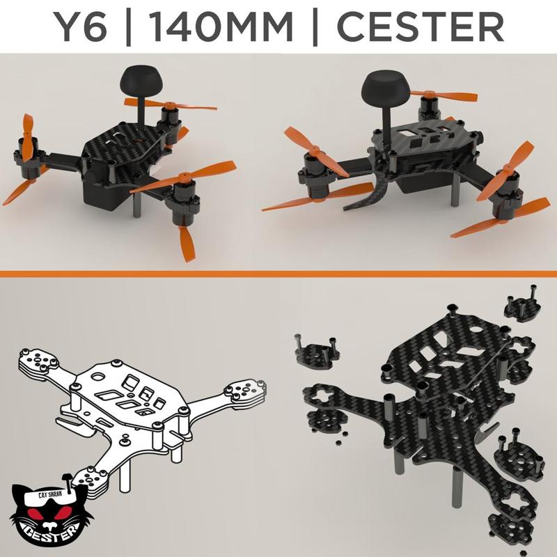 CMB 140 Y6 - micro brushless fpv multirotor