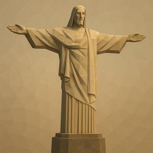 Christ the Redeemer Low Poly