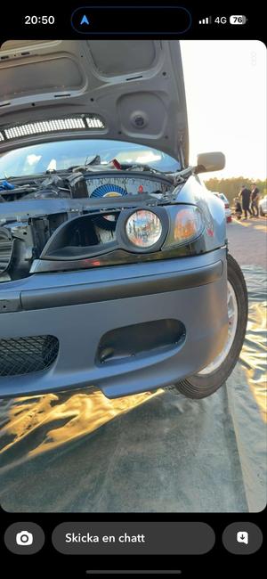 BMW E46 air iintake with headlight 2002-2006