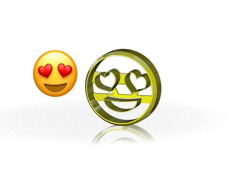 WhatsApp Cookie Cutter (Heart Eye´s)