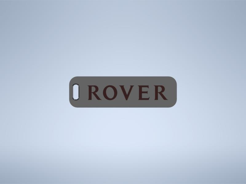 Rover logo emblem keychain keyring