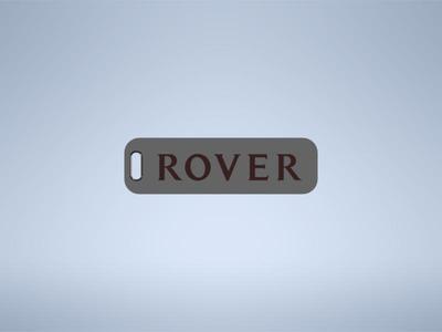 Rover logo emblem keychain keyring