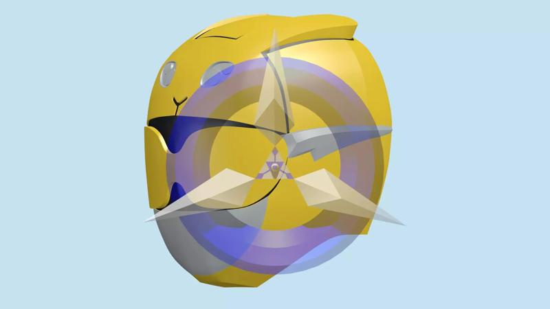 Yellow Beast Morpher Helmet