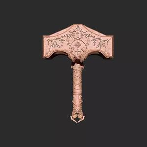 Thor God of War Mjolnir 3D Model Ready to Print