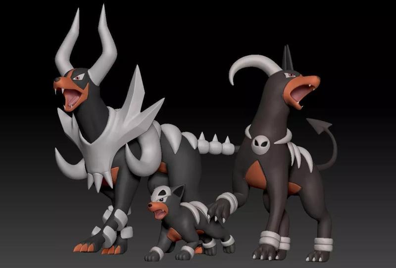 Pokemon Houndour Houndoom Mega Evolution
