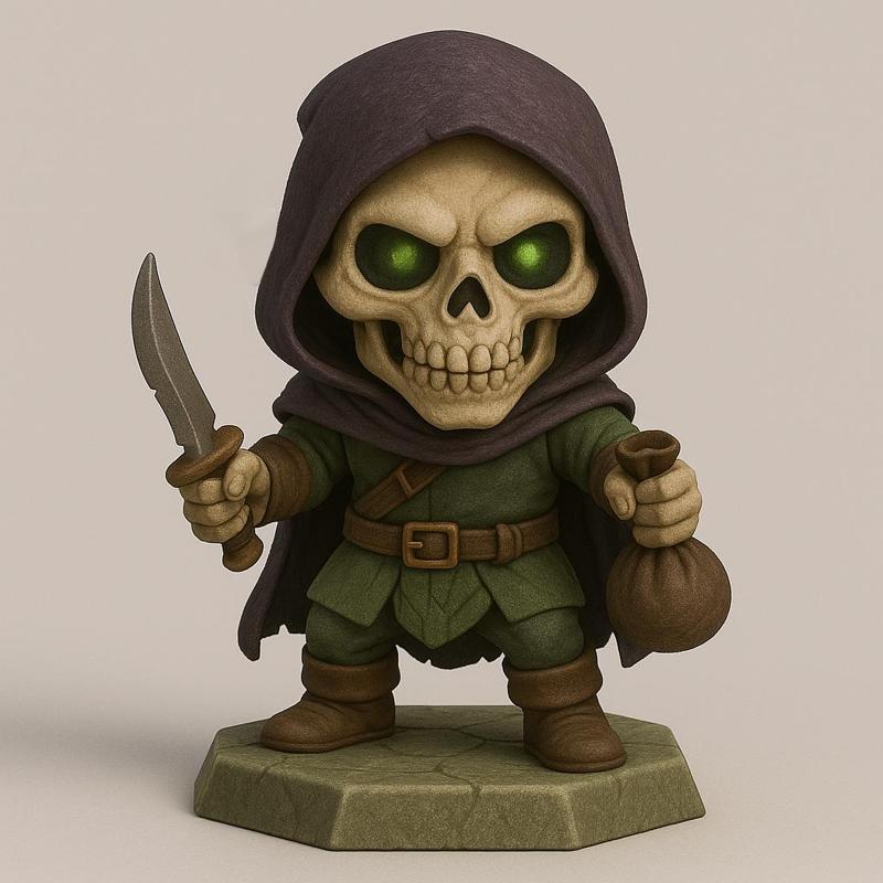 Undead thief DnD 3D printable character