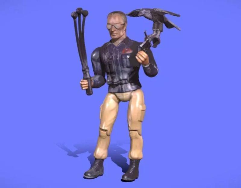 80s RAMBO  WARHALK  FIGURE - 3D SCAN