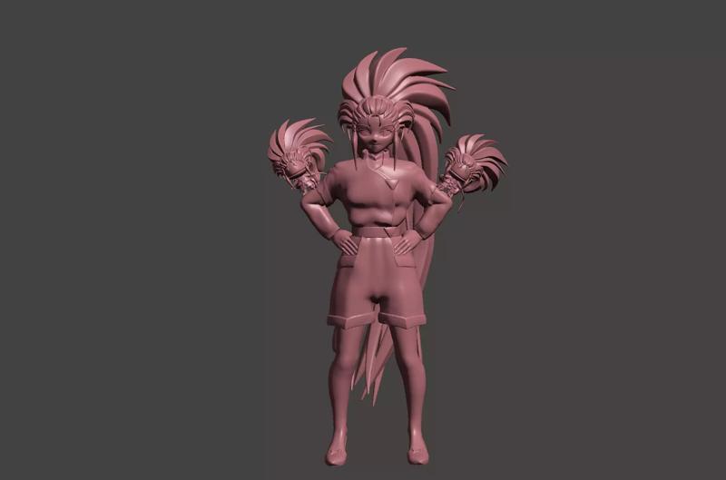 WASHU HAKUBI CHAN - TENCHI MUYO UNIVERSE - Hi-Poly STL