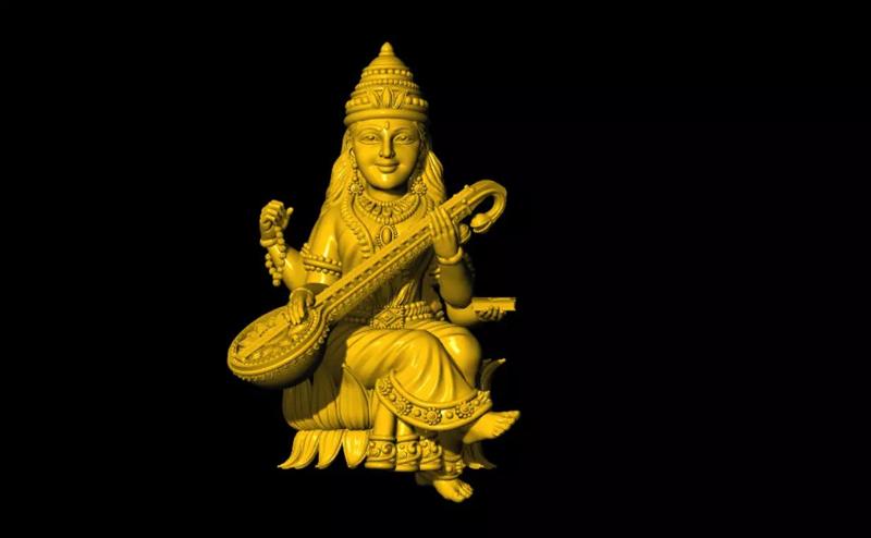Saraswathi Devi 3D Model