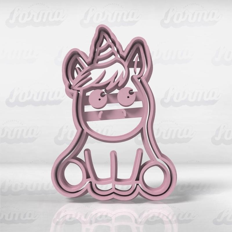 Unicorn Sitting Cookie Cutter / Cutter