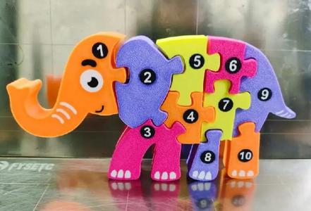 Puzzle-Elenphant shape
