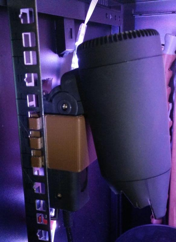 19 inches rail hair dryer holder