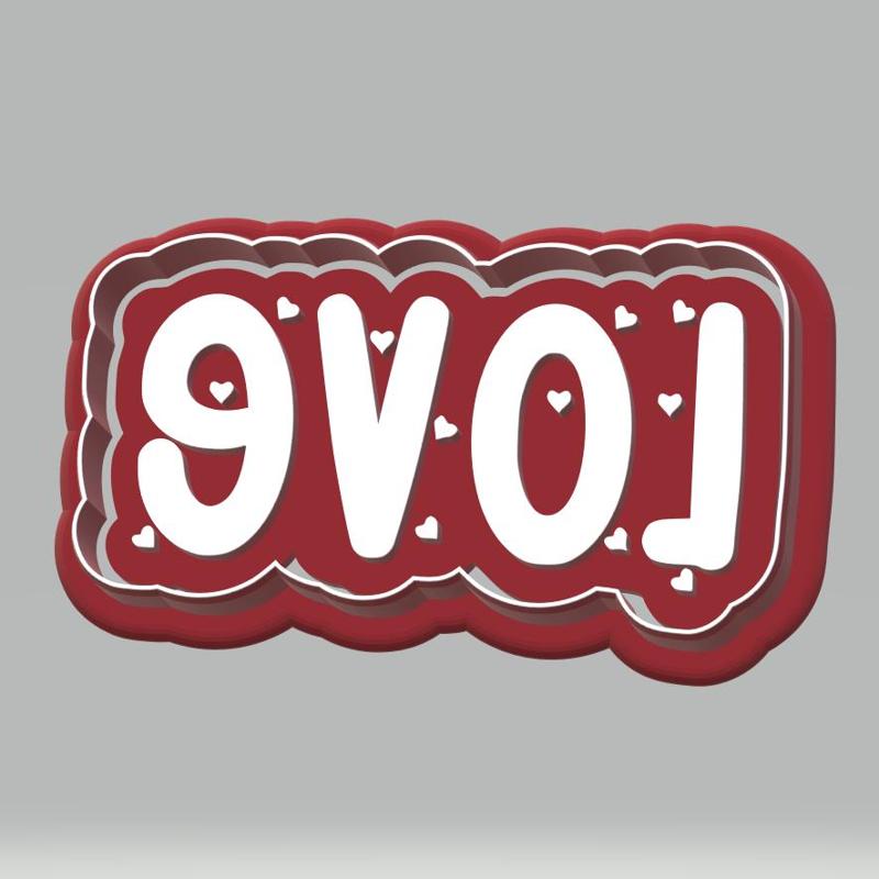 love cutter and stamp