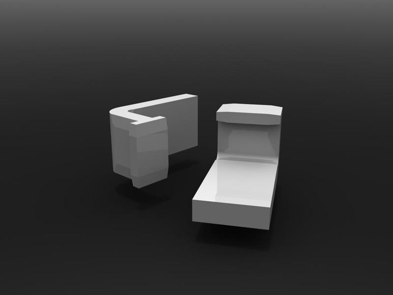 Low profile holder for IKEA Kvartal curtain rail