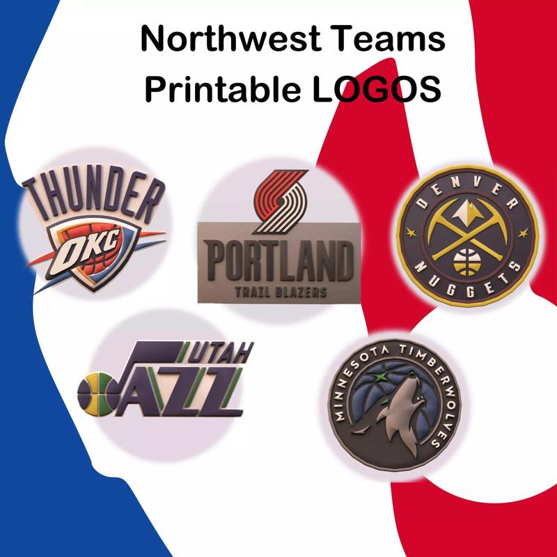 USA Northwest Basketball Teams Printable LOGOS