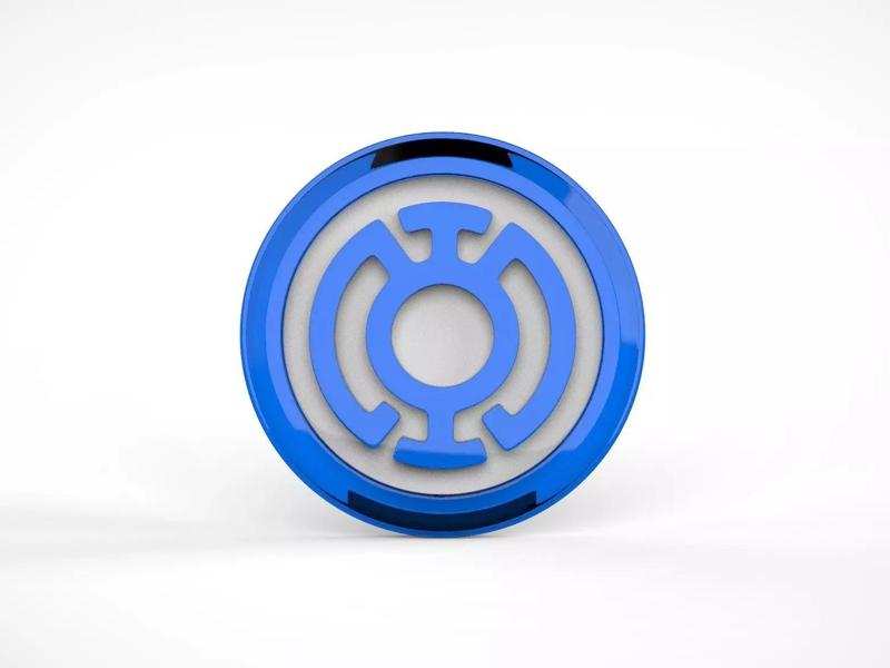 Blue Lantern Logo Chest Emblem Symbol
