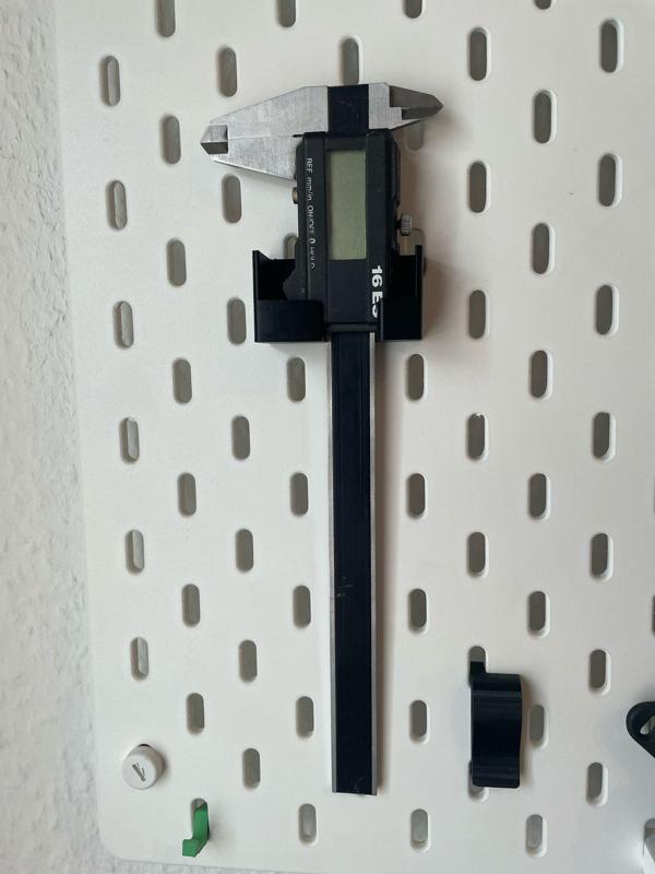 Ikea Skadis caliper holder