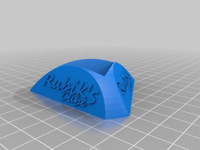 Rubiks cube stand named, parameterized with source code
