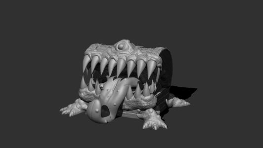 3-in-1 Mimic Treasure Chest Bundle – Closed, Closed-Mimic & Open-Mimic – Fantasy Monster STL