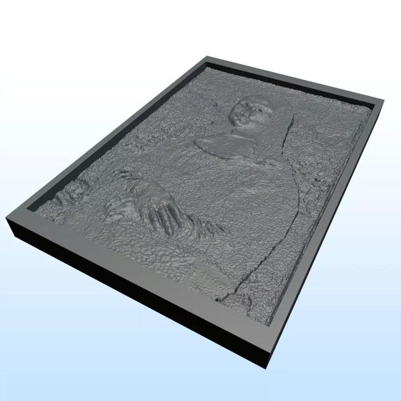 mona lisa embossed 13x19cm