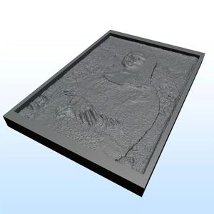 mona lisa embossed 13x19cm