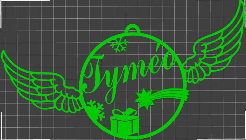 Tyméo" personalized Christmas bauble