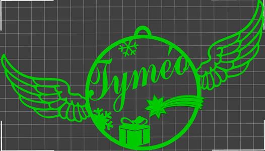 Tyméo" personalized Christmas bauble