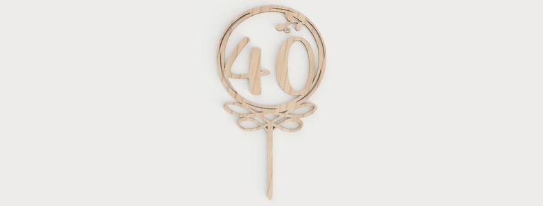 Birthday Cake topper 40