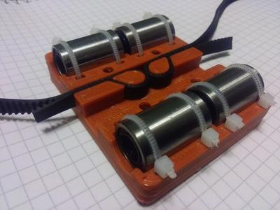 i3 X-carriage for LM8UU with 45mm rod center-to-center