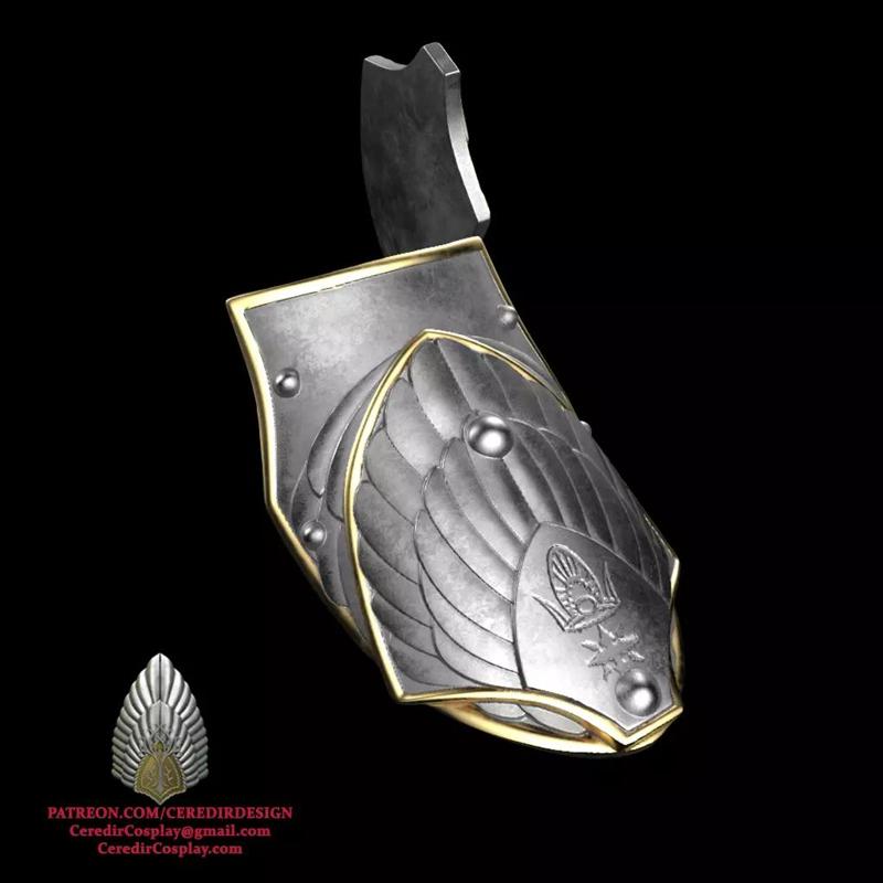 Elessar Aragorn foot armor lord of the rings 3D DIGITAL DL