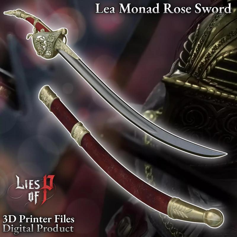 Fantasy Lea Monad Cosplay Rose Sword Lies of P Overture