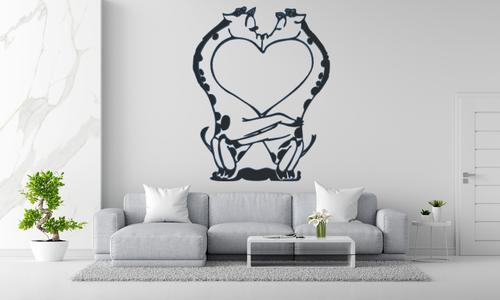 Giraffe LOVE WALL DECORATION