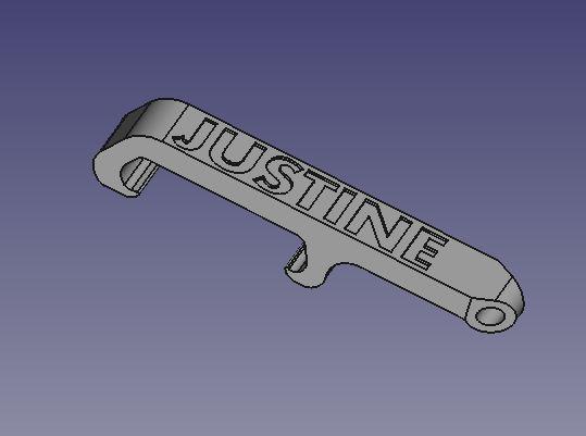 Justine pocket bottle opener
