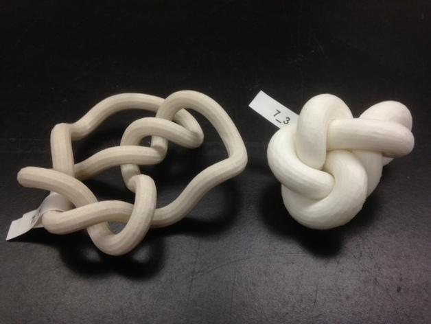 Minimum Rope Length Conformation of Knot 7_3