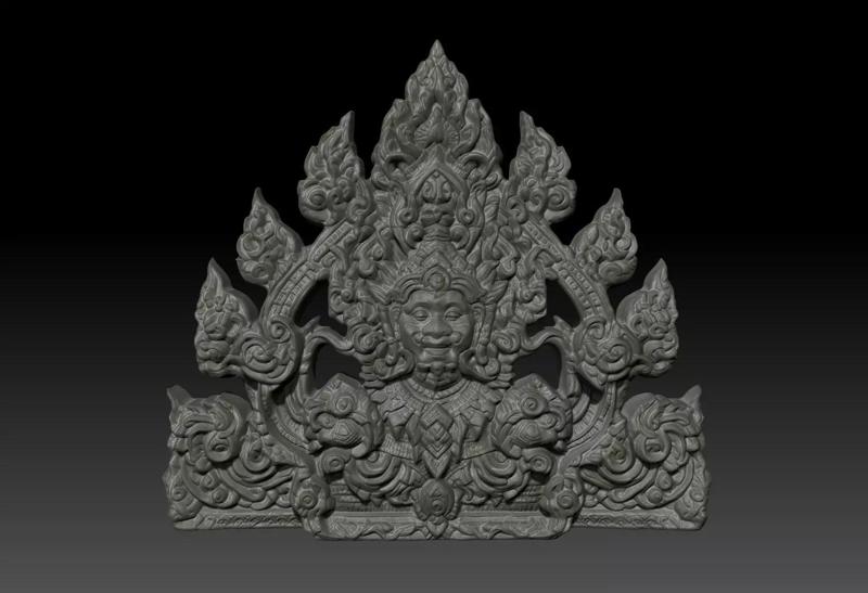 Thai Ornament Decor Bas Relied 12 - 231006