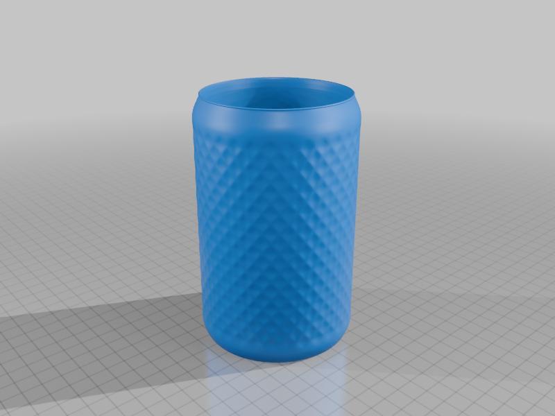 Can shaped pen holder