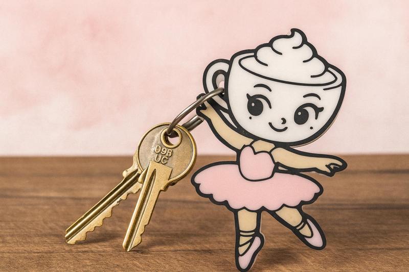 ballerina cappuccina keychain, Italian Brainrot