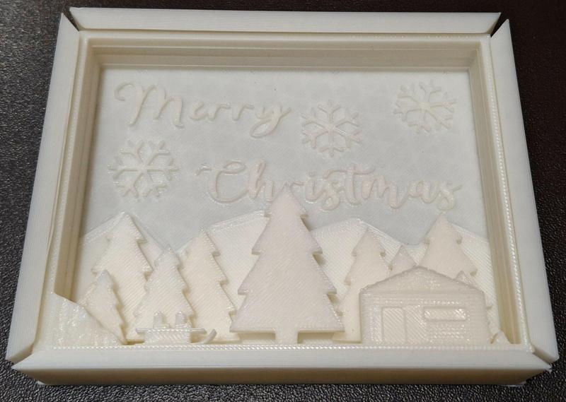 Merry Christmas framed scene