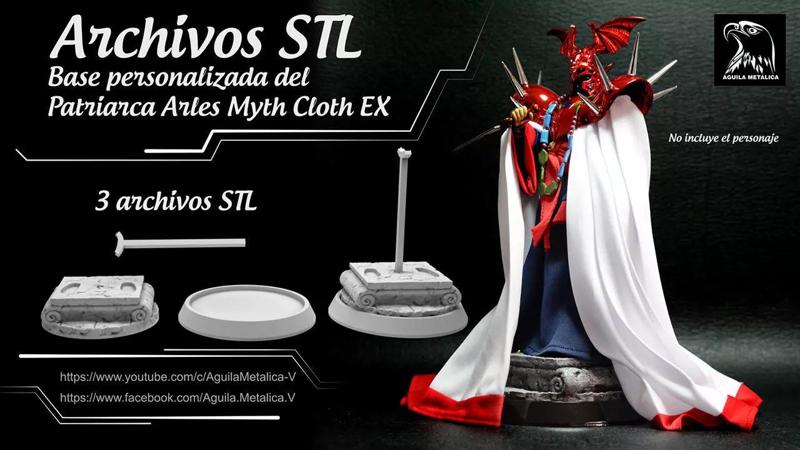 Saint Seiya Patriarca Arles - Base para Myth Cloth EX - STL