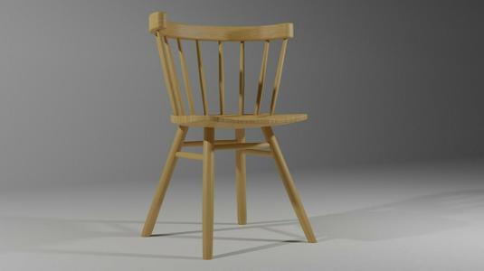 nakashima straight back chair