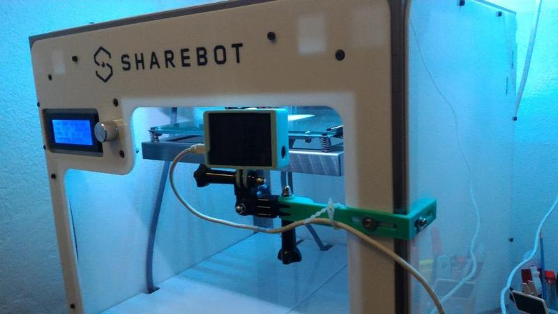 Sharebot NG GoPro mount