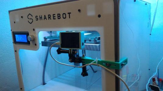 Sharebot NG GoPro mount