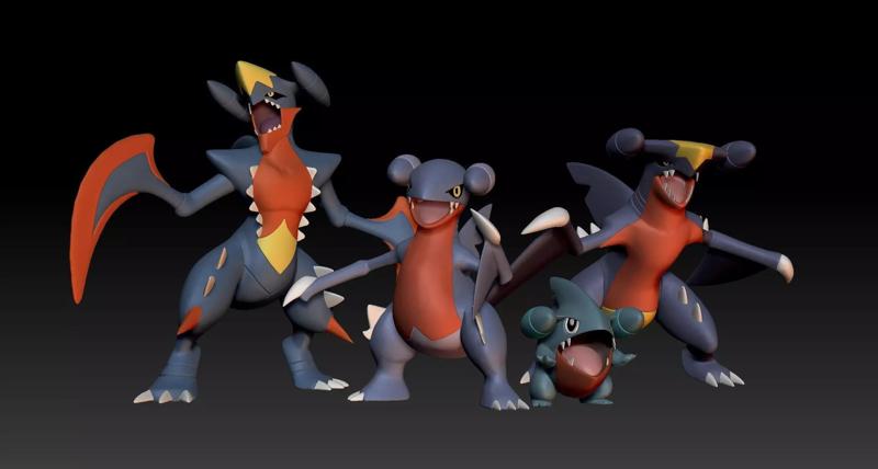 Pokemon Gible Gabite Garchomp Mega Evolution