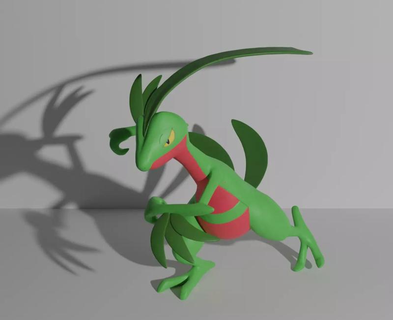 Grovyle pokemon 3D print model